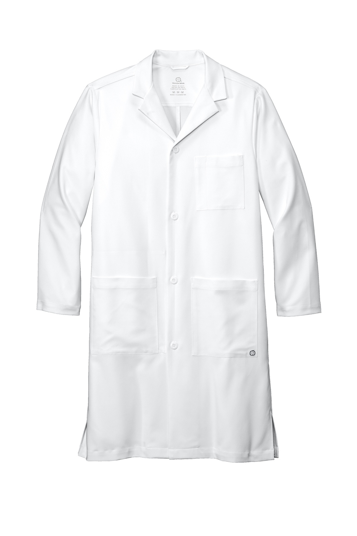 Custom WonderWink Mens Long Lab Coat Coastal Reign