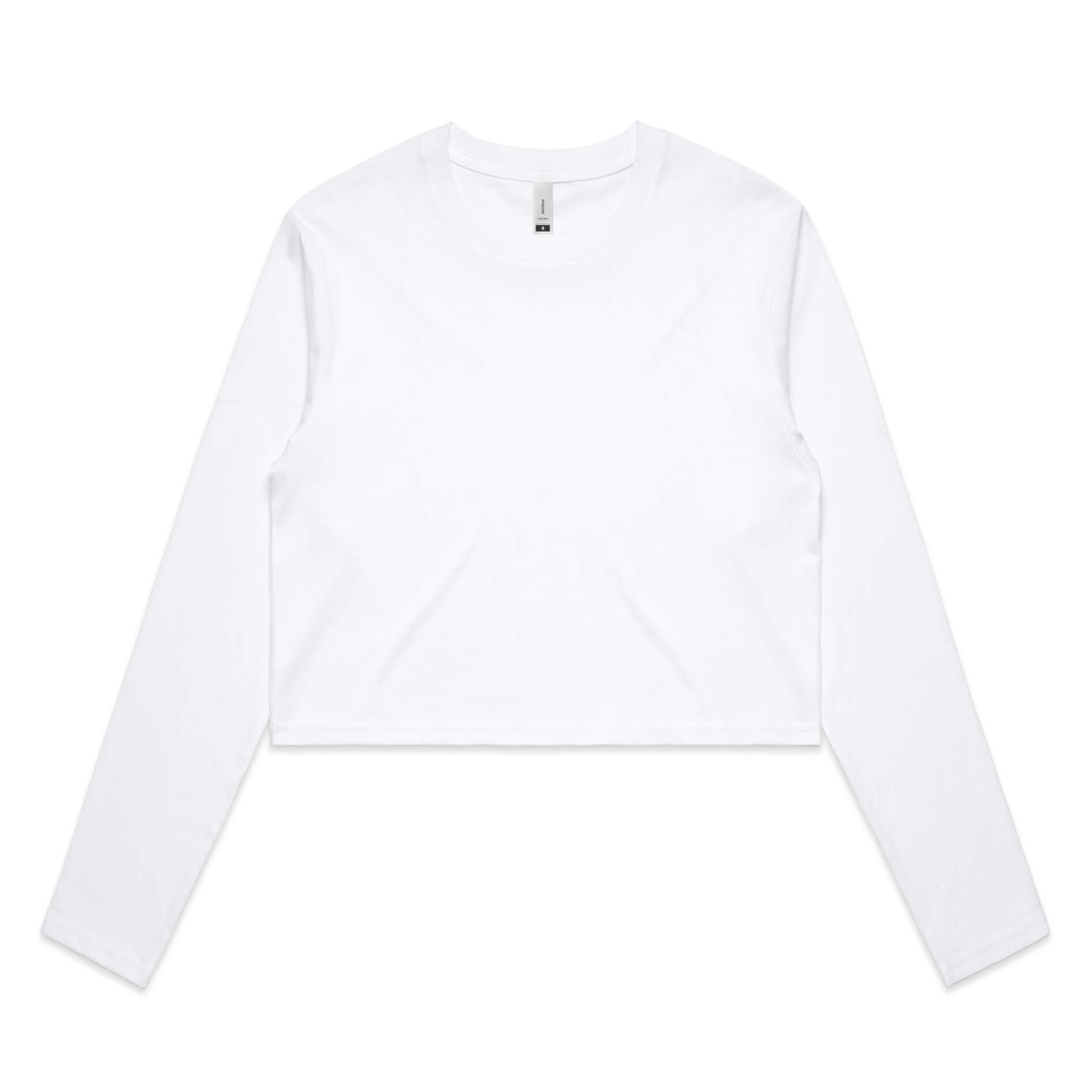 Custom AS Colour Women's Crop Long Sleeve Tee - Coastal Reign