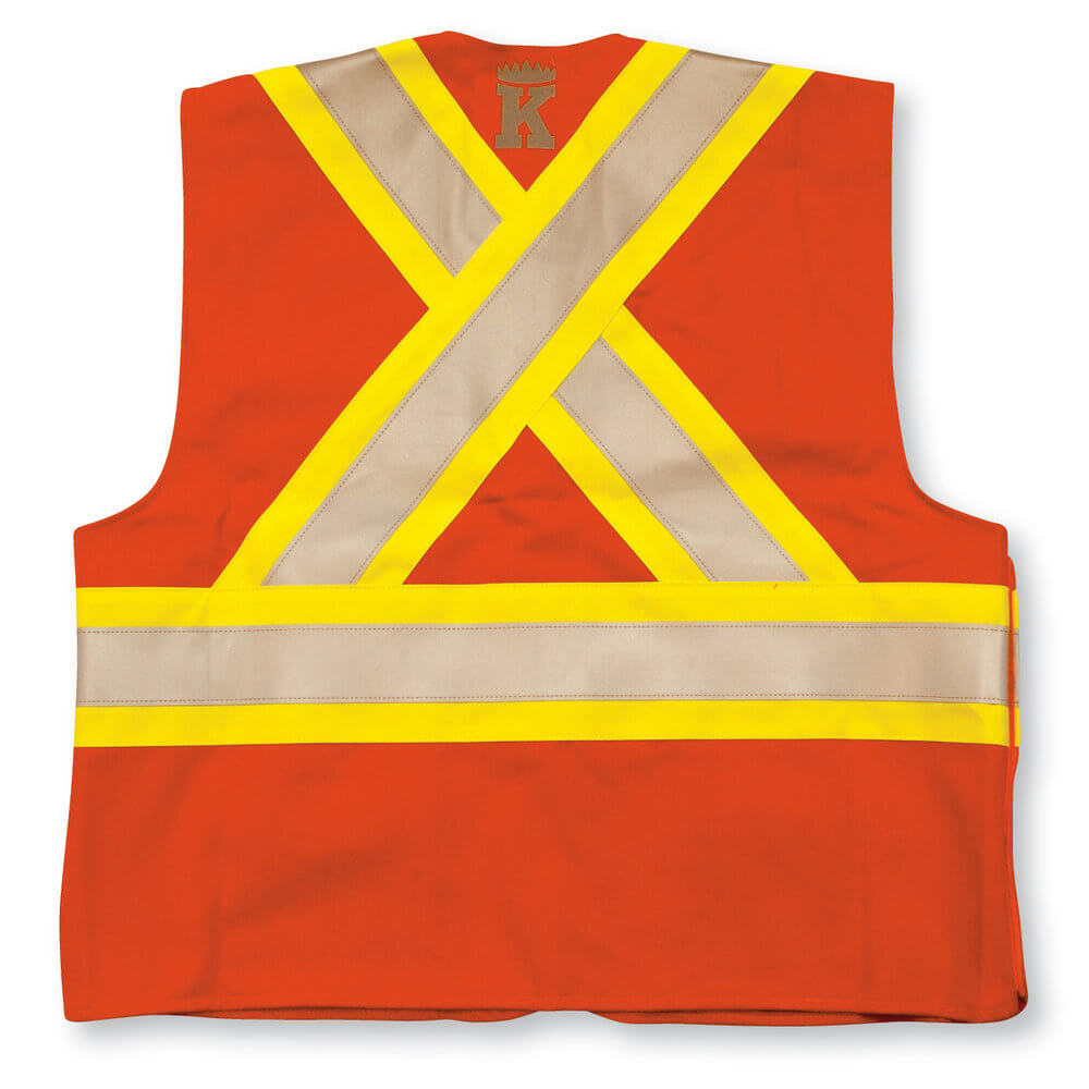 Custom Big K Fire Retardant Ultrasoft Traffic Safety Vest Coastal Reign