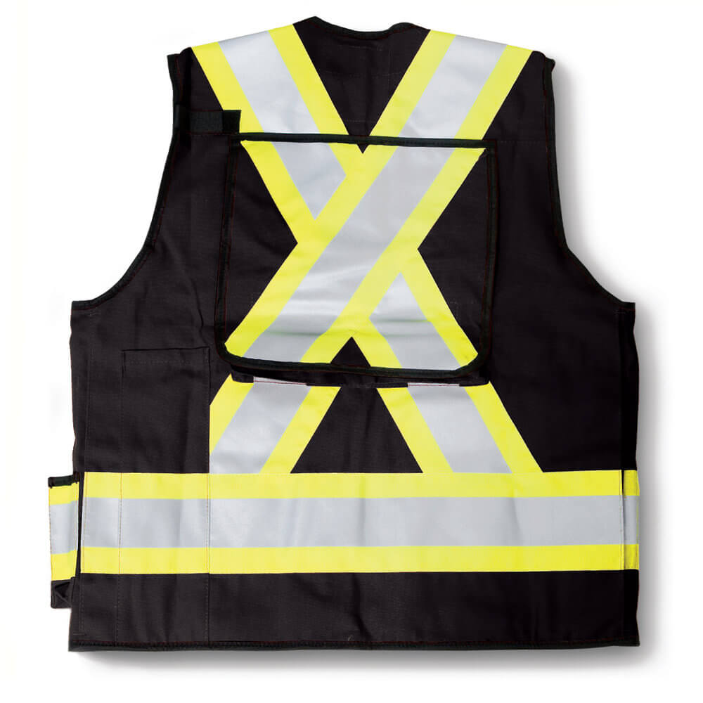 Custom Big K 600 Denier Poly Surveyor Safety Vest Coastal Reign