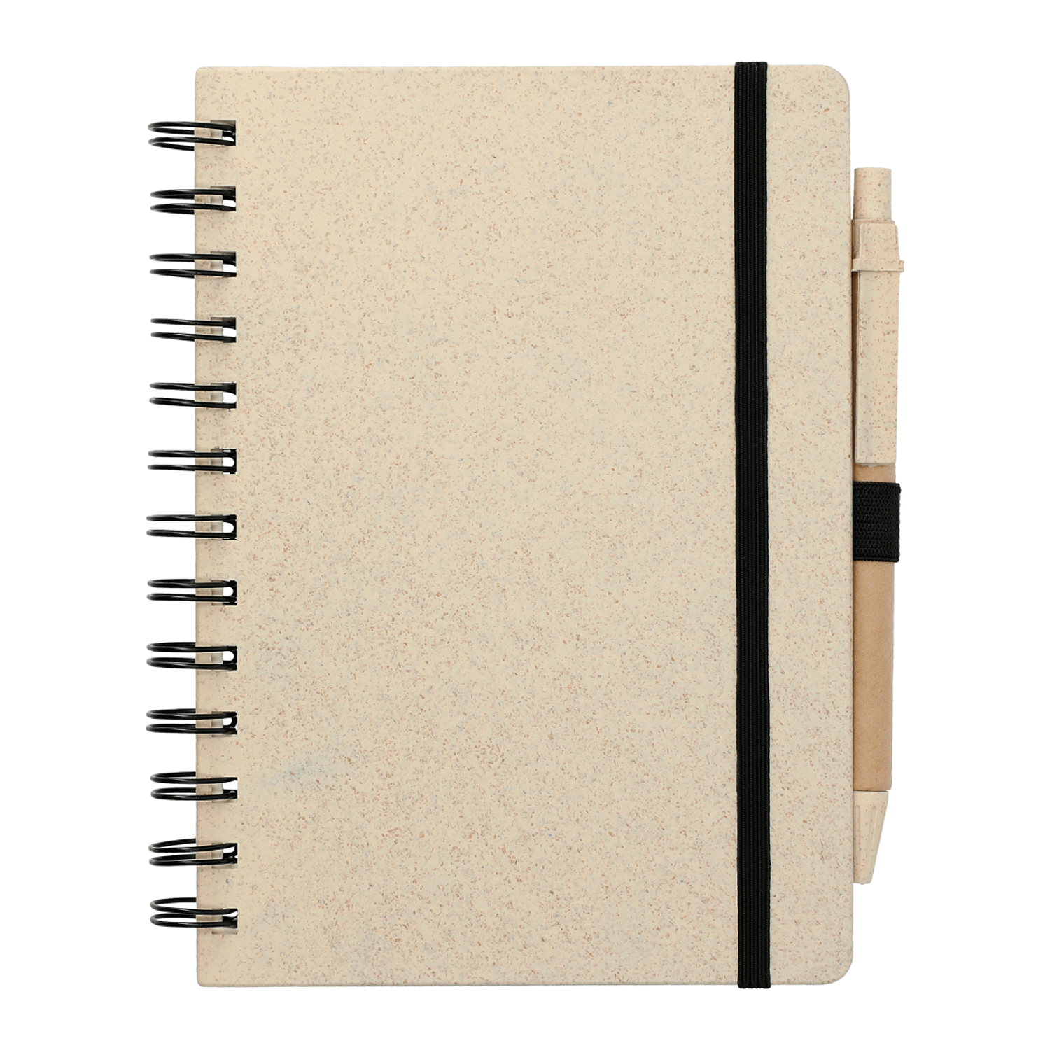 7in Notebook Custom 5in x 7in Wheat Straw Notebook With Pen - Coastal Reign
