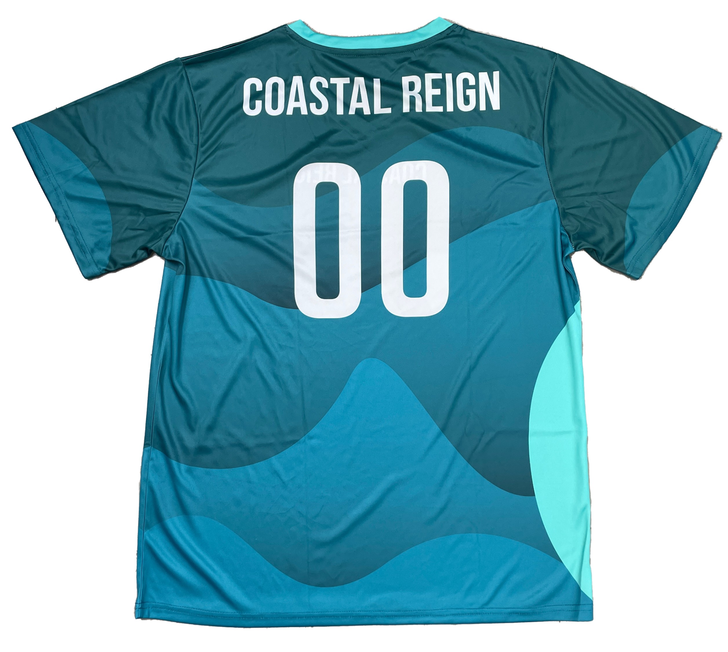 Custom Sublimated Unisex V Neck Jersey - Coastal Reign
